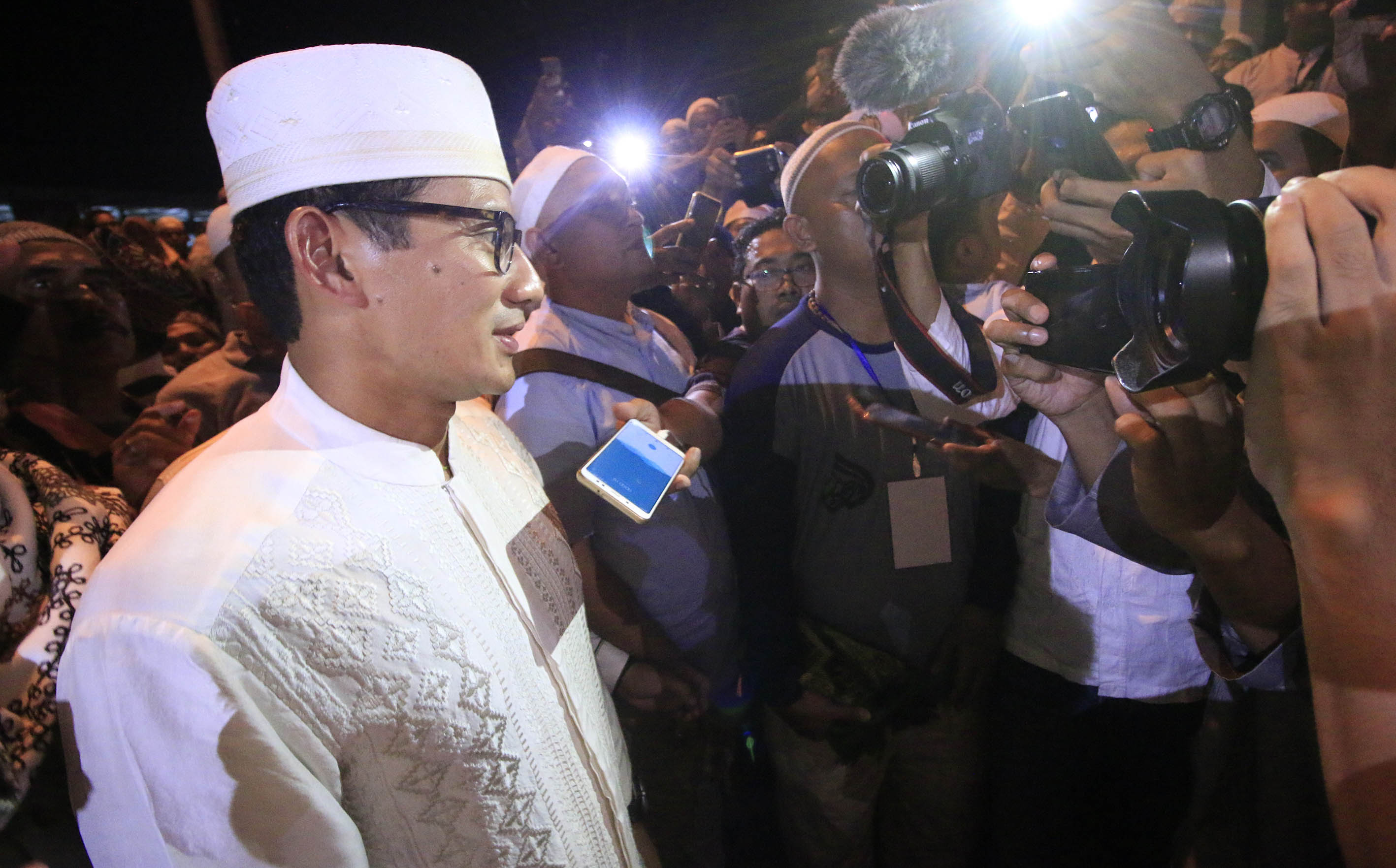 HADIR LAGI: Sandiaga Uno di Haul Guru Sekumpul tahun lalu. | DOK/RADAR BANJARMASIN