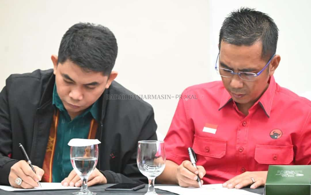 PASANGAN CALON: Pasangan Calon Bupati Tanbu dan Calon Wakil Bupati Tanbu Syafruddin H Maming (kanan) dan Andi Rudi yang diusung PDIP. (Foto Istimewa For Radar Banjarmasin).