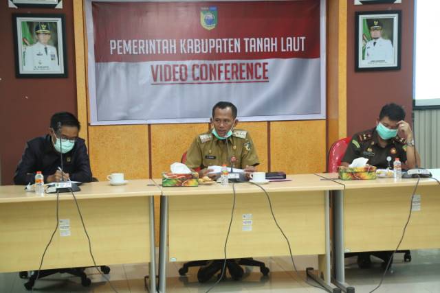 RAKOR FORKOPIMDA: Bupati Tala Sukamta memimpin rapat bersama Forkopimda, menjelang Ramadan di Kabupaten Tala.