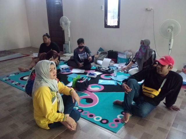 LENGANG: Suasana di Sekretariat Formi Kota Banjarmasin di Kompleks Sugiono, kemarin (23/4).