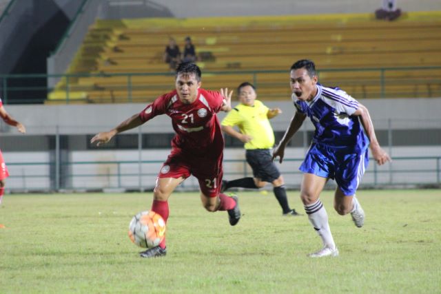 MASIH AKTIF: Eks pemain Barito Putera dan Martapura FC, Saifullah Nazar masih melanjutkan karirnya sebagai pemain sepak bola meski hanya di level kejuaraan tarkam.