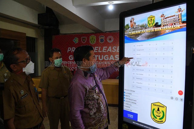 Wali Kota Banjarmasin, Ibnu Sina mengklaim terdapat angka penurunan Orang Dalam Pemantauan (ODP).