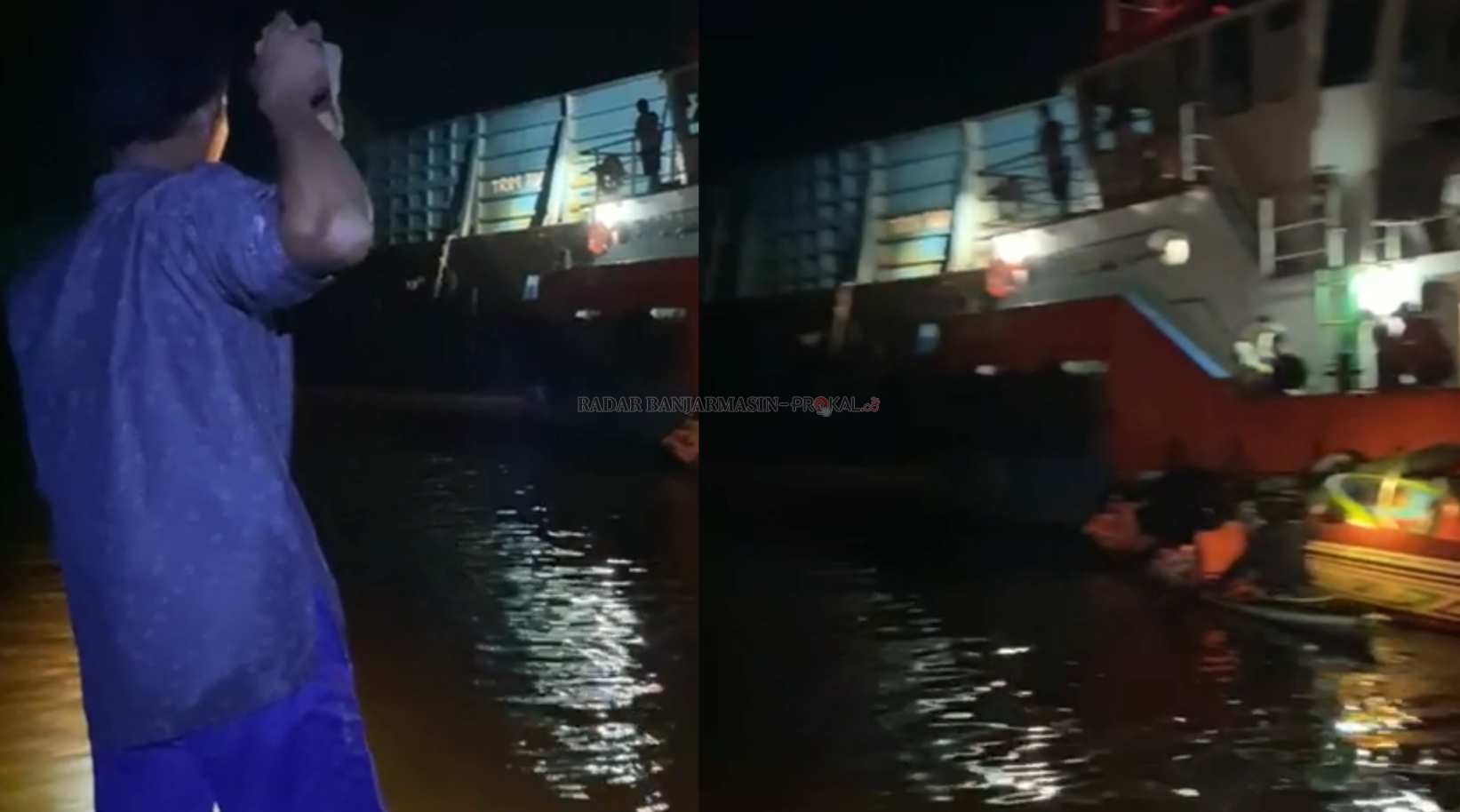 PENCARIAN : Warga Desa Sungai Salak Hilir dibantu relawan melakukan proses pencarian, dua orang diduga tenggelam. | Foto dan Video Pembakal Sungai Salai Hilir for Radar Banjarmasin