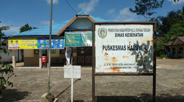 TUTUP: Puskesmas Haruyan ditutup sementara. Pelayanan kesehatan masyarakat dialihkan ke Puskesmas Barikin dan Pantai Hambawang | Foto: JAMALUDDIN/RADAR BANJARMASIN