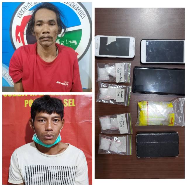 Rudiansyah alias Amang, 43 tahun, warga Jalan PM Noor Gang Bina Karya, Banjarmasin Barat. Dan Abdul Hamid, 32 tahun, warga Jalan Sungai Pantai, Rantau Badauh, Kabupaten Barito Kuala.