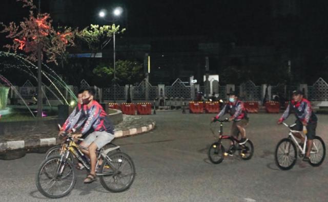 MAKIN MARAK SEMASA PAGEBLUK: Dinas Perhubungan Kota Banjarmasin, berencana menambah jalur khusus pesepeda.