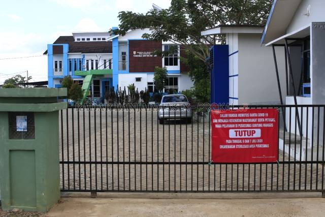 BAKAL DIBUKA: Puskesmas Guntung Manggis yang sebelumnya menutup layanan selama dua hari bakal membuka kembali pelayanan pada hari ini. | Foto: Muhammad Rifani/Radar Banjarmasin