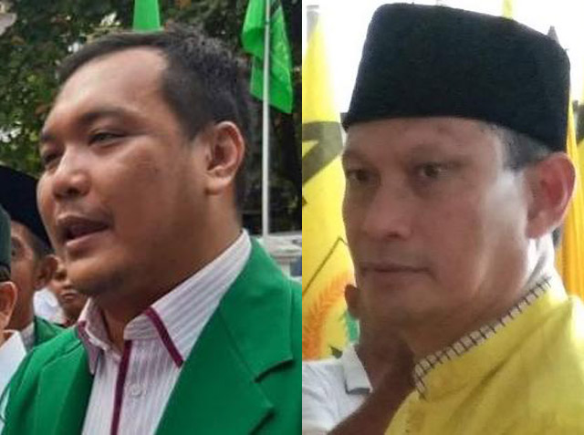 Aditya Mufti Ariffin (kiri) dan Burhanudin (kanan)