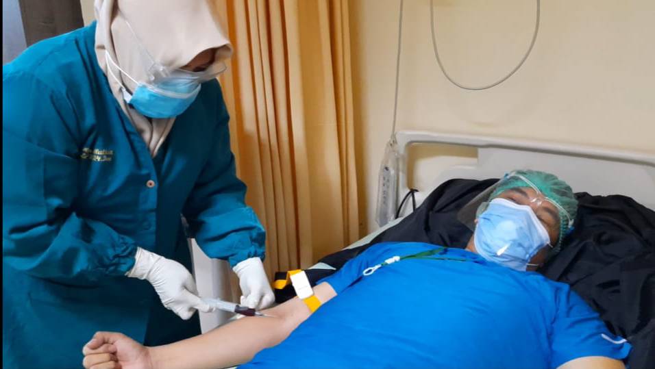 MCU: Bacalon Wakil Bupati Kotabaru, Andi Rudi Latif (ARUL) tengah menjalani proses MCU di RSUD Ulin Banjarmasin