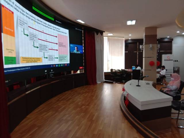 RAKOR: Mendikbud Nadiem Anwar Makarim bersama Menteri Dalam Negeri Muhammad Tito Karnavian melakukan rapat koordinasi dengan seluruh kepala daerah melalui Video Conference di Jakarta.