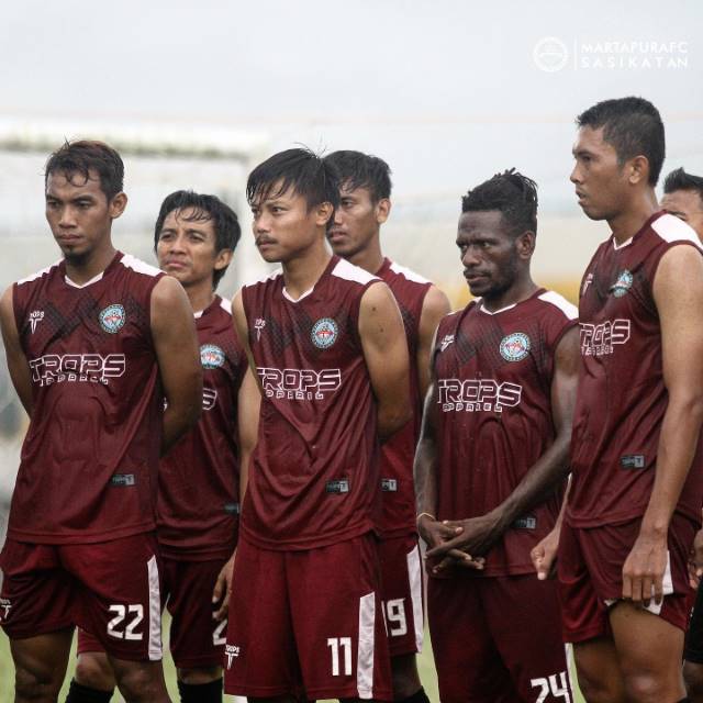 GAMANG: Martapura FC terpaksa tetap melanjutkan persiapan di Sidoarjo meski kepastian keputusan kompetisi berubah-ubah.