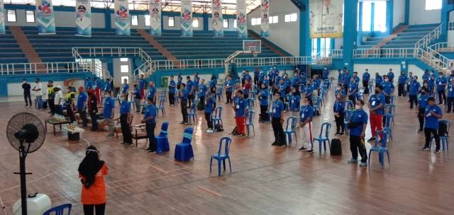 TAMBAH ILMU: 90 pelatih fisik berbagai cabang olahraga dari berbagai penjuru Kalsel mengikuti pelatihan pelatih fisik level I nasional di Banjarbaru, 2-4 Oktober ini.