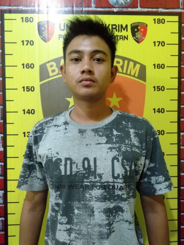 DIAMANKAN: Pelaku Taufikkurahman berhasil diamankan oleh jajaran Polsek Panyipatan.