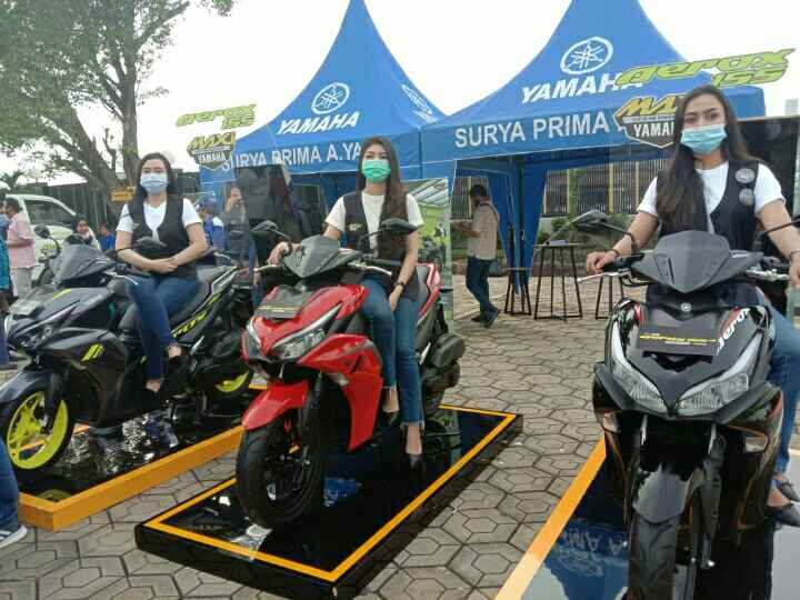 KEREN: All New Yamaha Aerox 155 Connected sudah tersedia di diler-diler Yamaha di Kalselteng.  