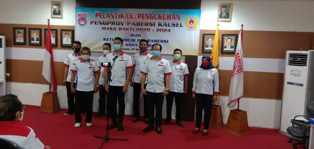 STREAMING: Pengprov Pabersi Kalsel resmi dilantik secara virtual oleh PP Pabersi Pusat di Aula KONI Kalsel, Ahad (26/12).