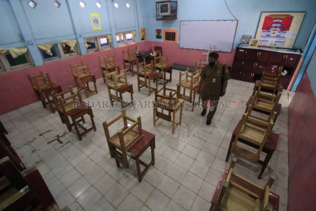 SECARA BERTAHAP: Disdik Kota Banjarbaru menyebut skema PTM di Banjarbaru selama situasi pandemi bakal bertahap dan tidak serentak apabila diterapkan. | Foto: Muhammad Rifani/Radar Banjarmasin