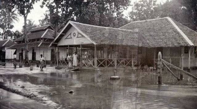 DARI DULU: Banjir di Barabai, HST, pada tahun 1928. | Foto: Istimewa