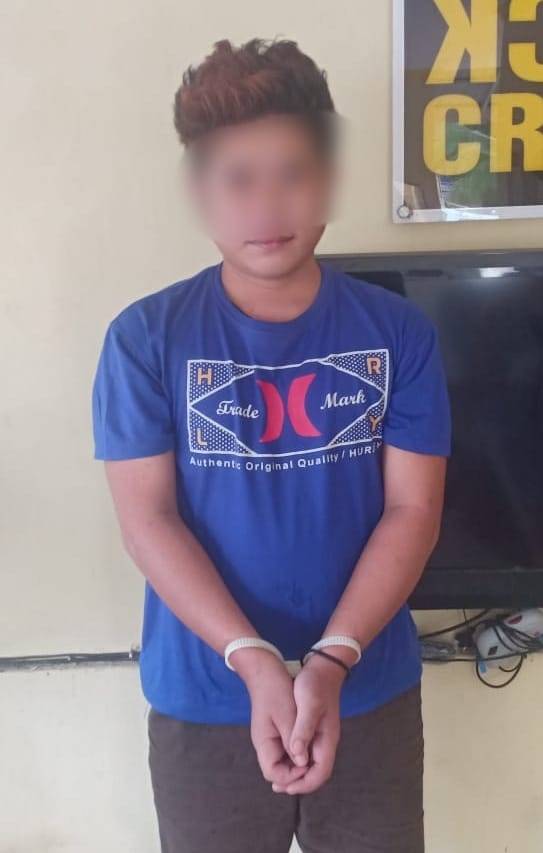 JEBOL TOKO: TR, pelaku pencurian di pertengahan Februari lalu akhirnya dicokok tim Sat Reskrim dari Polres Banjarbaru. | Foto: Polres Banjarbaru for Radar Banjarmasin