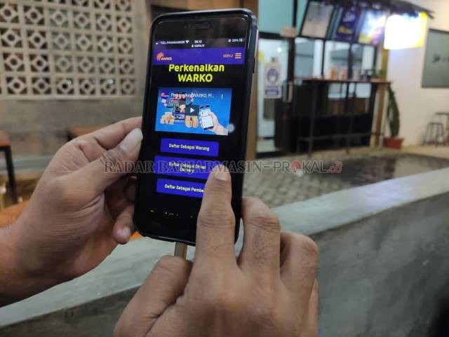 STARTUP BARU: Tampilan Warko yang disebut bakal diluncurkan dalam waktu dekat. | FOTO: M OSCAR FRABY/RADAR BANJARMASIN