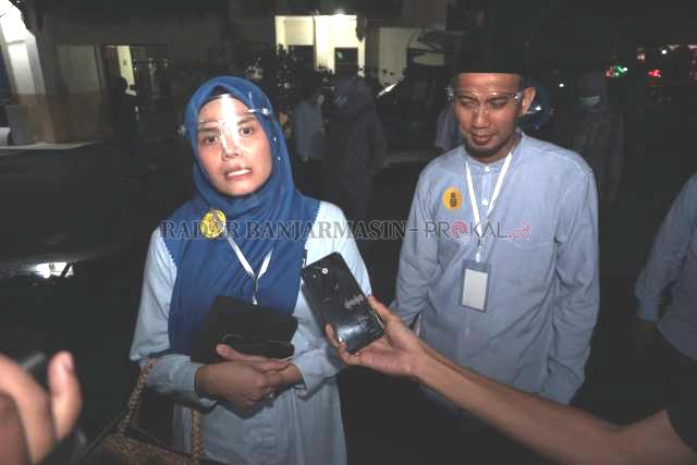 KUBU PENANTANG: Pasangan Ananda-Mushaff a yang menggugat kubu petahana di MK. | FOTO: WAHYU RAMADHAN/RADAR BANJARMASIN