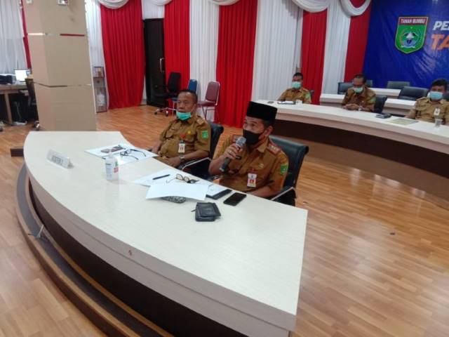 MENDESAK: Pemkab Tanah Bumbu meminta tambahan SPBU dalam rapat virrual bersama Biro Perekonomian Pemprov Kalsel.