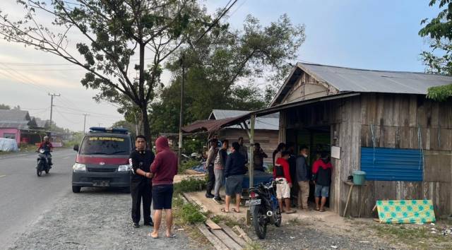 Polisi periksa TKP warung biliar tempat penembakan brutal terjas