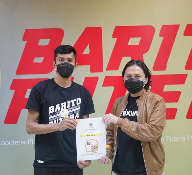 KEMBALI: Kiper anyar Barito Putera, Nor Halid senang bisa berseragam The Yellow Rivers lagi setelah lama berkelana di beberapa klub tanah air.