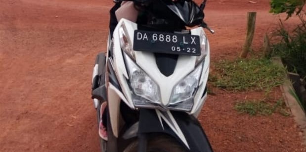 DIBAWA KABUR: Ini foto sepeda motor korban yang dibawa kabur pelaku pembegalan. Pelaku sedang diburu polisi.