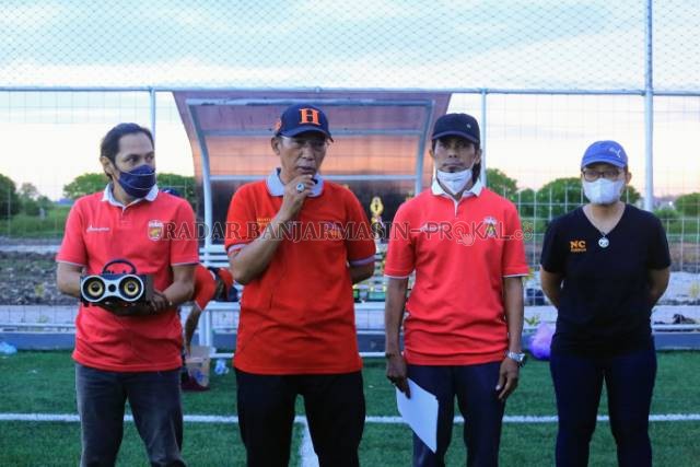 TEKAD: Jajaran manajemen Peseban Banjarmasin bekerja keras agar bisa naik kasta ke Liga 2.