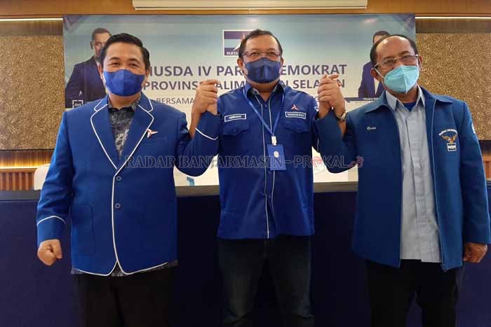DUA KANDIDAT: Ibnu Sina (kiri) dan Rusian (kanan) digadang-gadang memimpin Partai Demokrat Kalsel. | Foto: Wahyu Ramadhan/Radar Banjarmasin