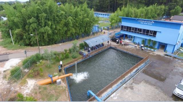 TERGANGGU: Suplai air baku mengalami gangguan karena adanya pemeliharaan IPA BPAM Banjarbakula.