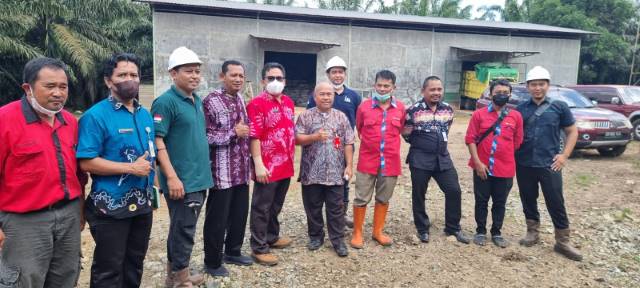 KOORDINASI: Kunjungan Disnakkeswan Tala ke PT Candi Arta di Desa Tajau Pecah, Kecamatan Batu Ampar.
