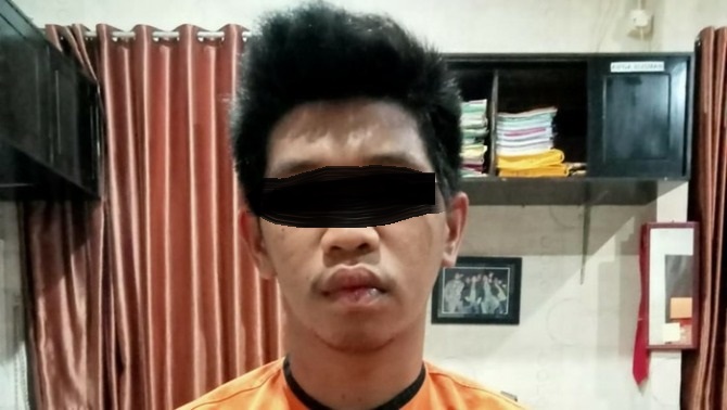 M Iyan pelaku pembunuhan terhadap 2 anak kecil di Desa Saring Sungai Bubu, Kusan Tengah, Kabupaten Tanah Bumbu, Kalimantan Selatan (Kalsel). Ist