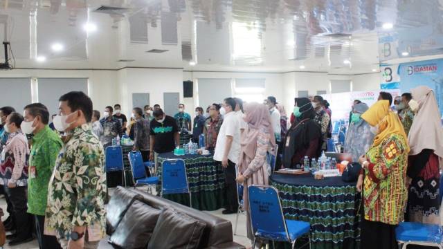 PESAN KHUSUS: Wali Kota Banjarbaru, Aditya Mufti Ariffin langsung hadir dalam FKP yang digelar oleh RSD Idaman Kota Banjarbaru.