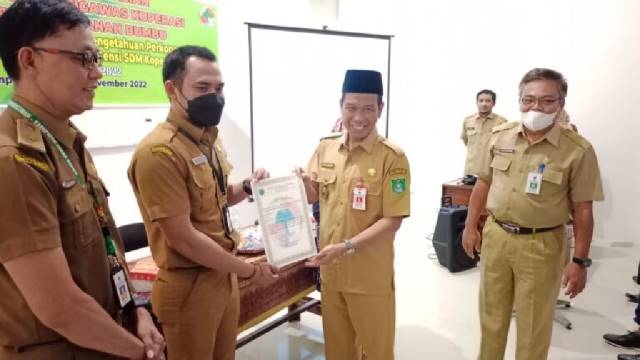 BIMTEK: DKUMP2 Tanah Bumbu menggelar bimbingan teknis untuk pelaku usaha koperasi.