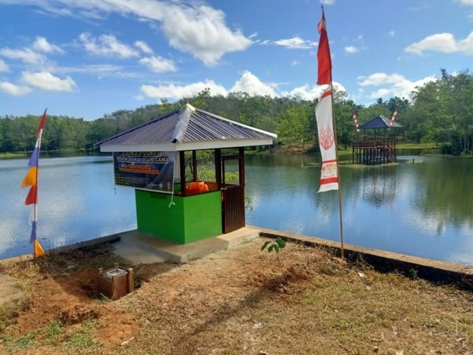 KEMBANGKAN WISATA: Danau yang ada di Desa Suato Lama Kecamatan Salam Babaris dikembangkan jadi objek wisata. | FOTO: Rasidi Fadli/Radar Banjarmasin
