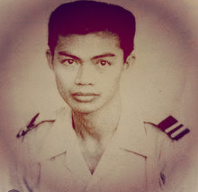 PILOT PERINTIS: Potret Lettu Penerbang Sjamsudin Noor. Pilot pertama asal Kalimantan Selatan yang gugur pada 1950 di Jawa Barat.