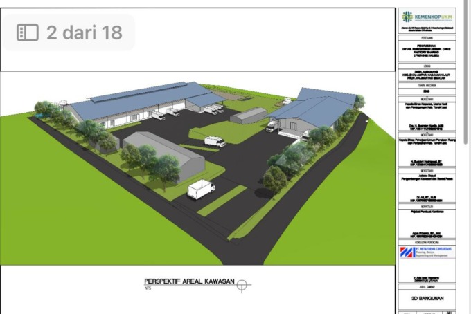 MEGAH: Rencana pabrik karet senilai Rp22,7 miliar di Tanah Laut. | FOTO: DISKOMINFO TALA