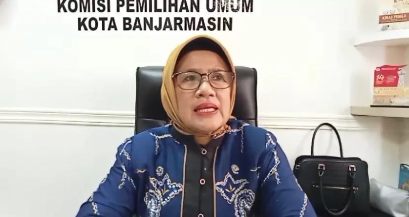 Ketua KPU Kota Banjarmasin, Hj Rusnaillah.