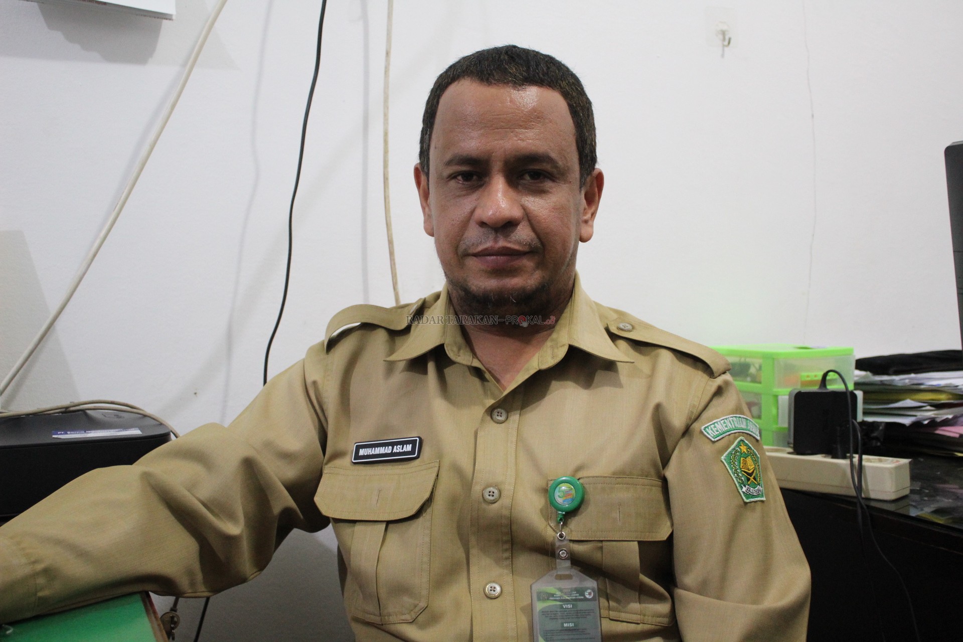 Muhammad Aslam Kepala Seksi Perjalanan Haji dan Umroh Kemenag Kota Tarakan.