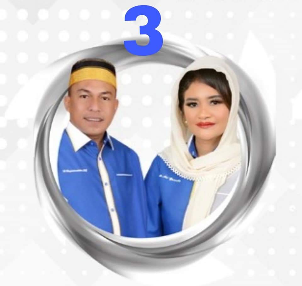Pasangan Calon Bupati dan Wakil Bupati Bulungan Najamuddin dan Ari Yusnita.