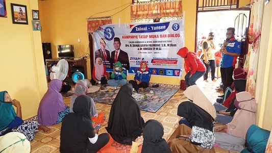 SOSIALISASI: Emak–emak di Nunukan siap menangkan Cagub Kaltara Drs. H. Zainal Arifin Paliwang, SH, M.Hum dan wakil Gubernur Dr. Yansen Tipa Padan, M.Si.