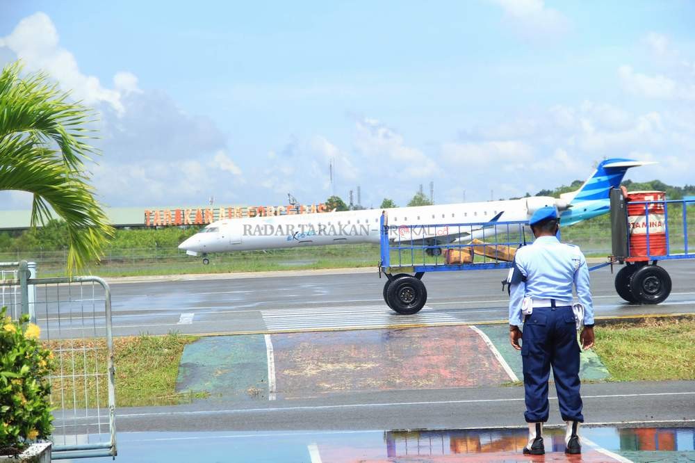 Maskapai Garuda kembali menerbangi bandara Juwata, Tarakan.