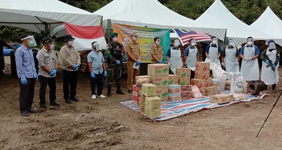 HASIL KERJA SAMA: Barang-barang yang didatangkan dari Ba