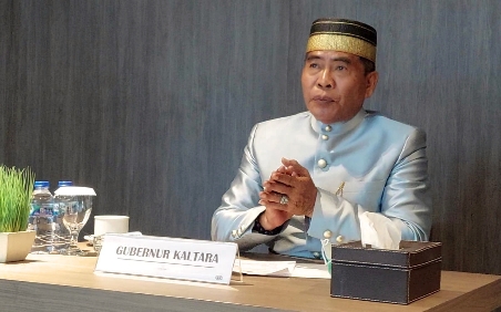 Foto: Adpim Kaltara  BERAKHIR: Gubernur Kaltara H. Zainal A.Paliwang, SH, M.Hum menutup Pesparani II secara virtual, Minggu (26/9).