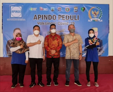 Eliazar/Radar Tarakan KALTARA DIHATI. Ketua DPP Apindo Kaltara Peter Setyawan dan jajaran pengurus. Wakil Ketua Komite 2 DPD RI Hasan Basri  S.E., M.H. (tengah) yang juga Dewan Pembina Apindo Kaltara.
