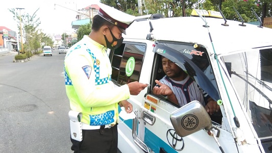 TERJARING RAZIA: Sejumlah kendaraan dinas berpelat merah masih ada yang terjaring Operasi Zebra Satlantas Polres Nunukan./DOKUMENTASI SATLANTAS POLRES NUNUKAN
