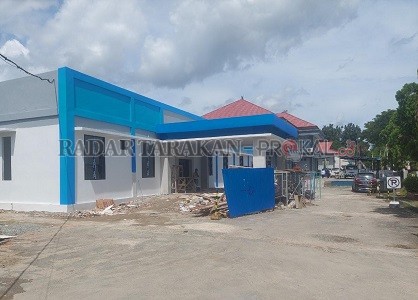 PROSES PEMBANGUNAN: Sarana dan prasarana RSD dr. H. Soemarno Sosroatmodjo, Tanjung Selor juga mendapat perhatian pemerintah./PIJAI PASARIJA/RADAR TARAKAN