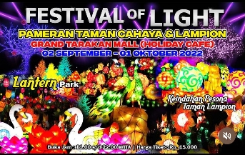 Pameran Taman Cahaya dan Taman Lampion bertajuk