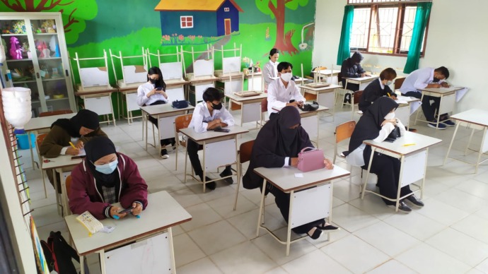 TES PPPK: Ujian peserta PPPK yang diselenggarakan di SMKN 2 Tarakan pada 2020 lalu. (IFRANSYAH/RADAR TARAKAN)